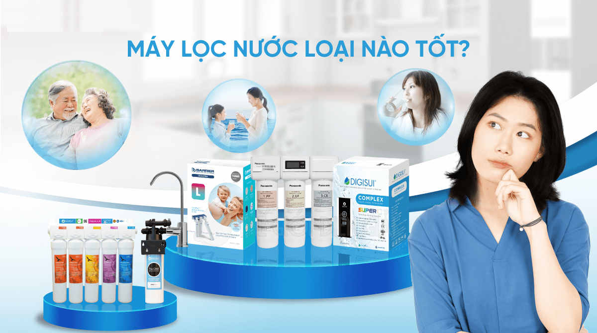 Máy lọc nước nào tốt? Nên mua máy lọc nước loại nào?