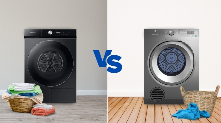 Nên mua máy sấy quần áo Samsung hay Electrolux?