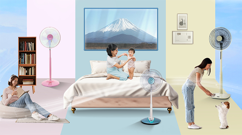 Quạt Panasonic thiết kế linh hoạt, hợp mọi không gian sống