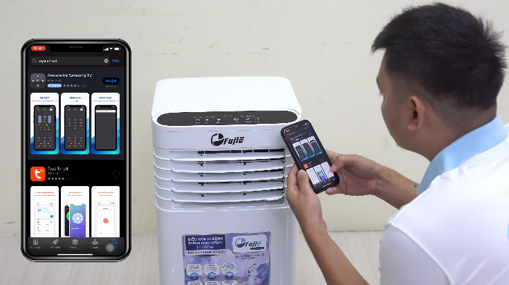 Hướng dẫn kết nối wifi điều hòa di động FujiE bằng điện thoại