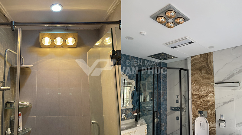 Nên dùng đèn sưởi nhà tắm công suất bao nhiêu?