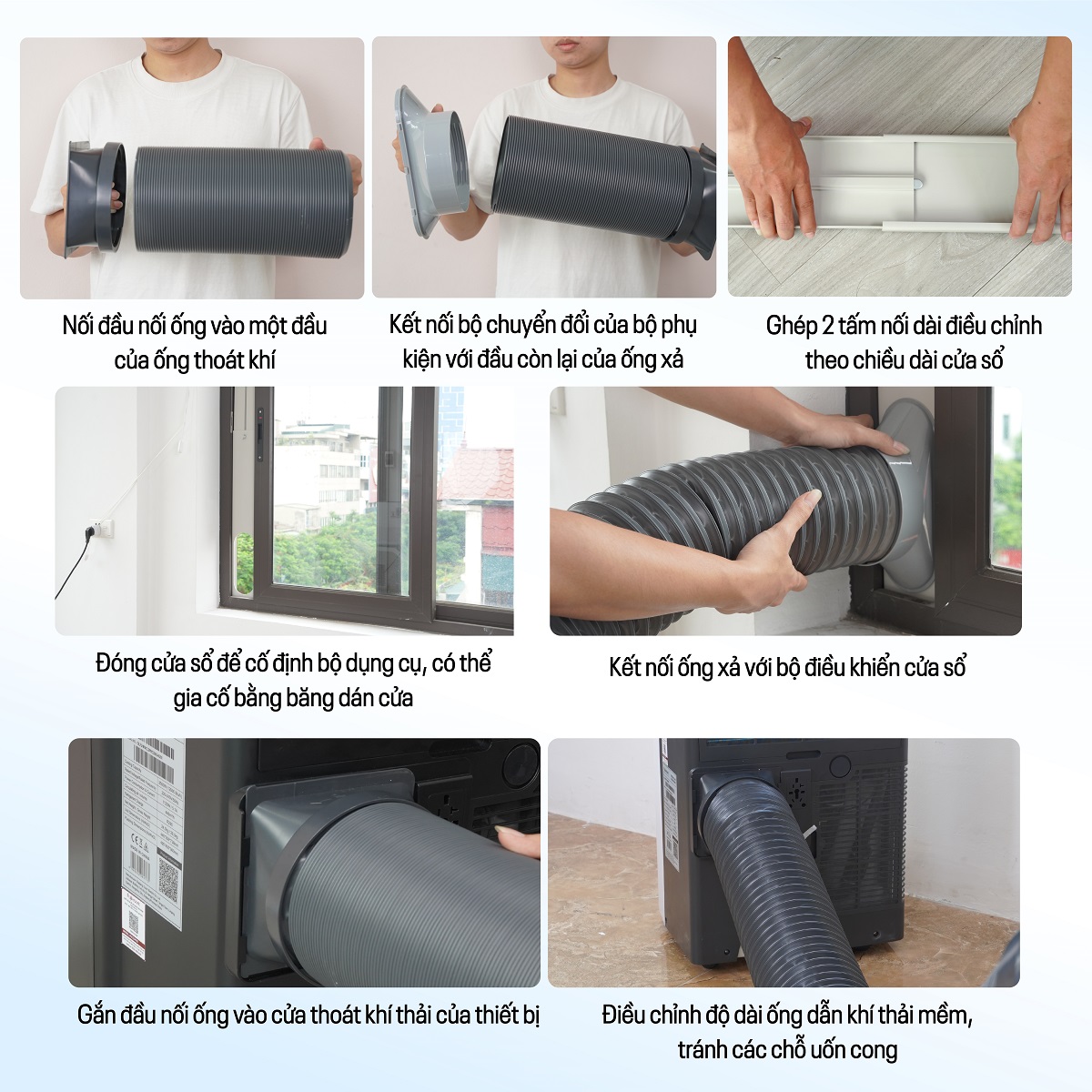 Điều hòa di động Fujihome PAC14Pro lắp đặt.jpg